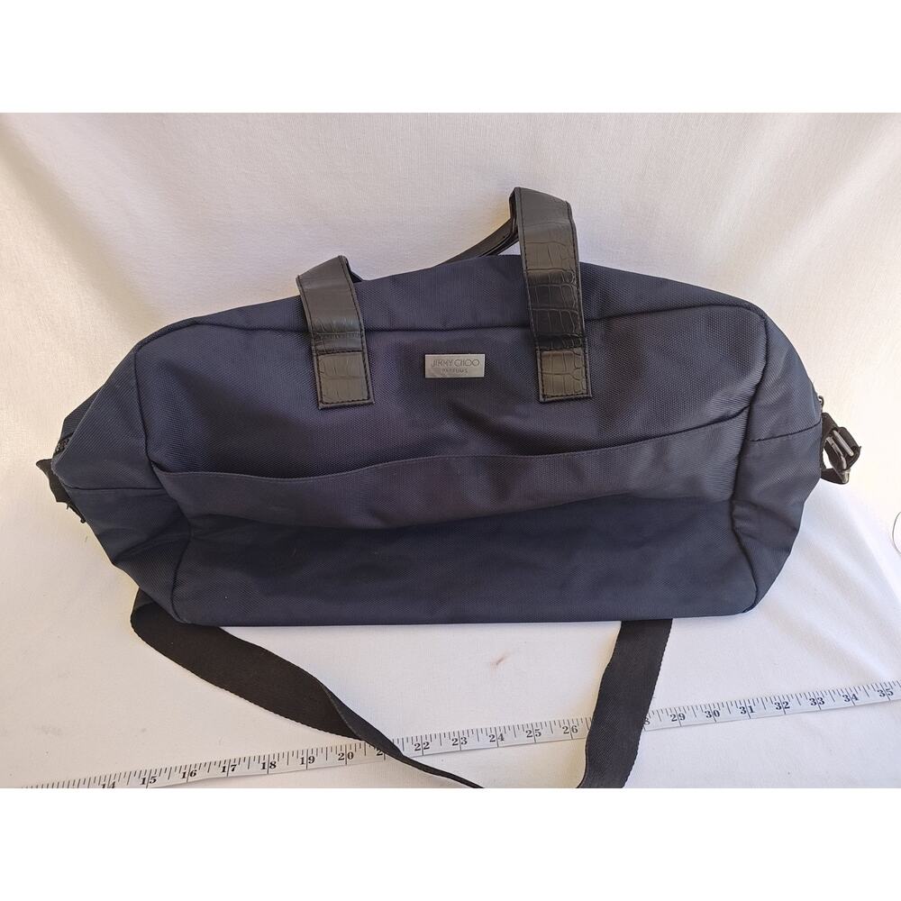 Jimmy Choo Duffle Bag Navy With‎ Shoulder Strap travel over night satchel